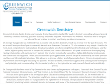 Tablet Screenshot of greenwichfamilydental.com